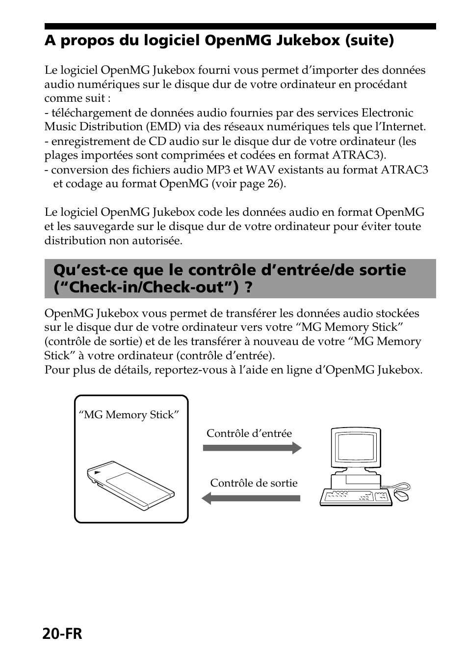 A propos du logiciel openmg jukebox (suite) | Sony MagicGate MSGC-US10 User Manual | Page 50 / 92