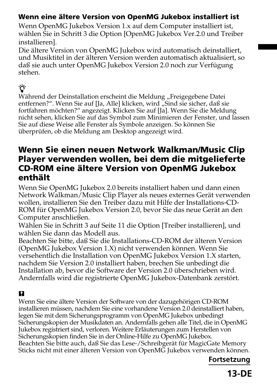 Sony MagicGate MSGC-US10 User Manual | Page 73 / 92