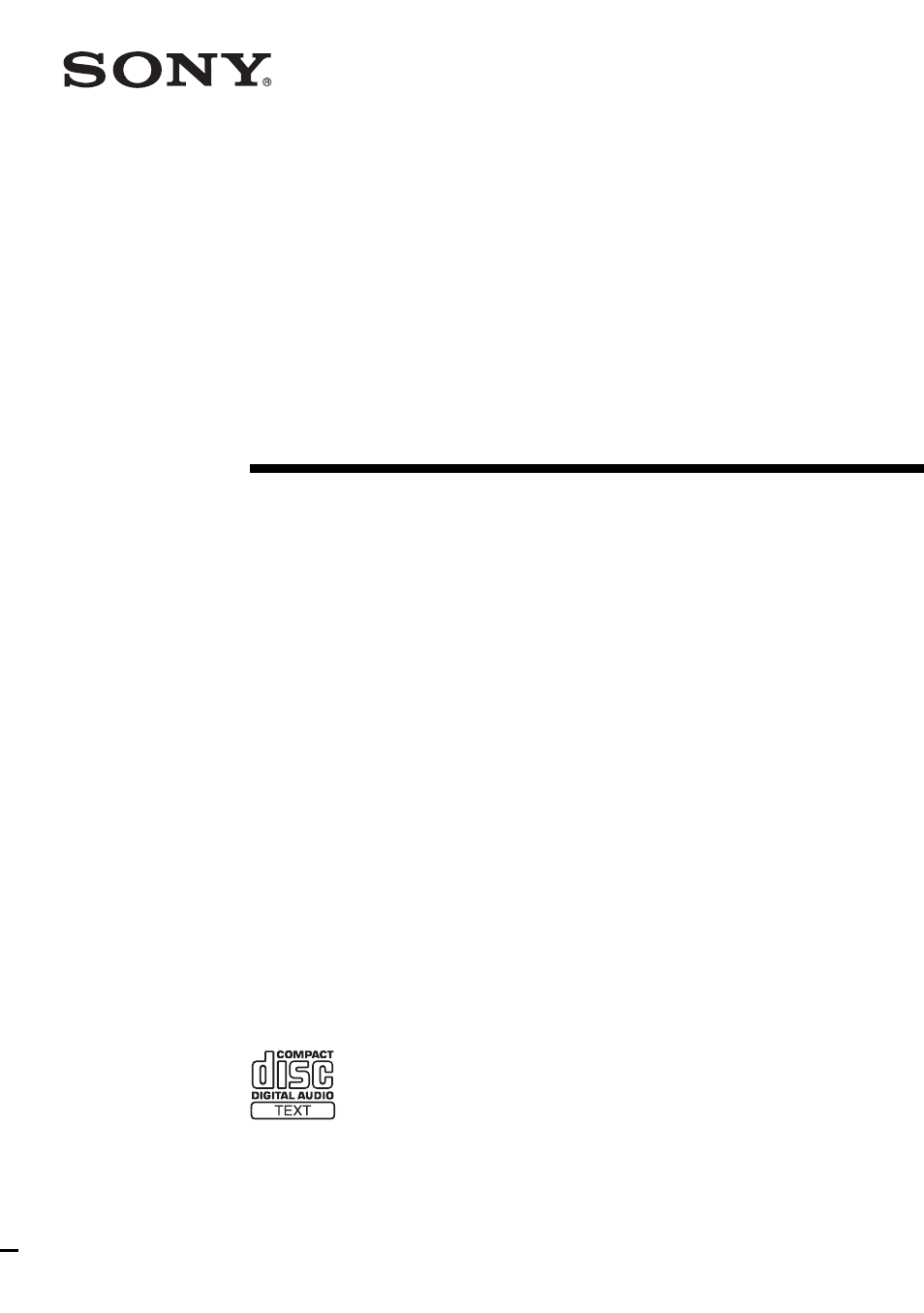 Sony CMT-SE1 User Manual | 24 pages