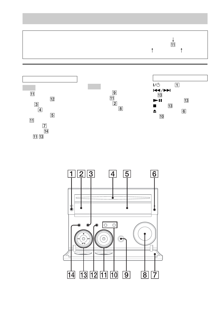 List of button locations and reference, List of button locations and reference pages, Main unit | How to use this page | Sony CMT-SE1 User Manual | Page 22 / 24