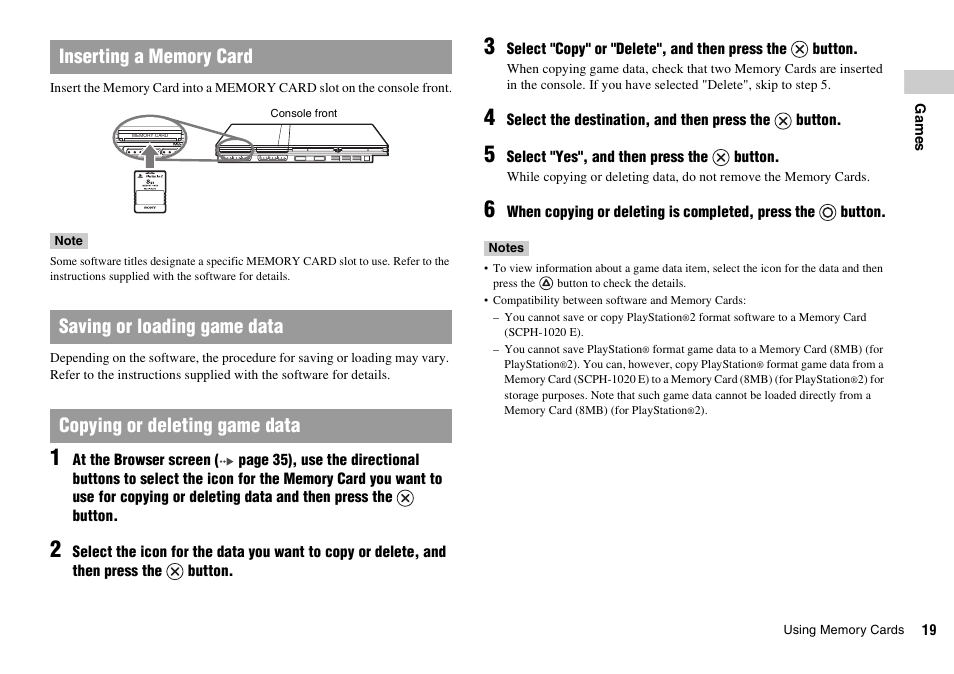 Sony SCPH-77002 User Manual | Page 19 / 56