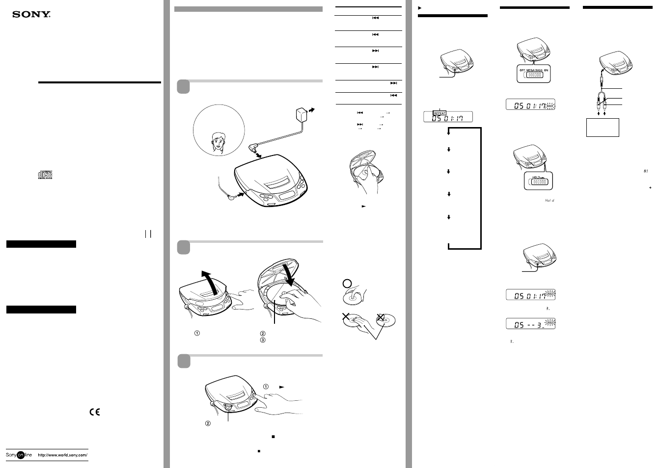 Sony D-191SR User Manual | 2 pages