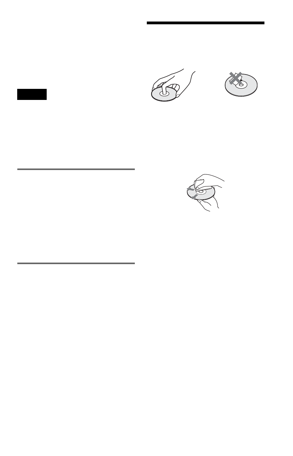 Notes about the discs, Copyrights | Sony DVP-NS315 User Manual | Page 7 / 72