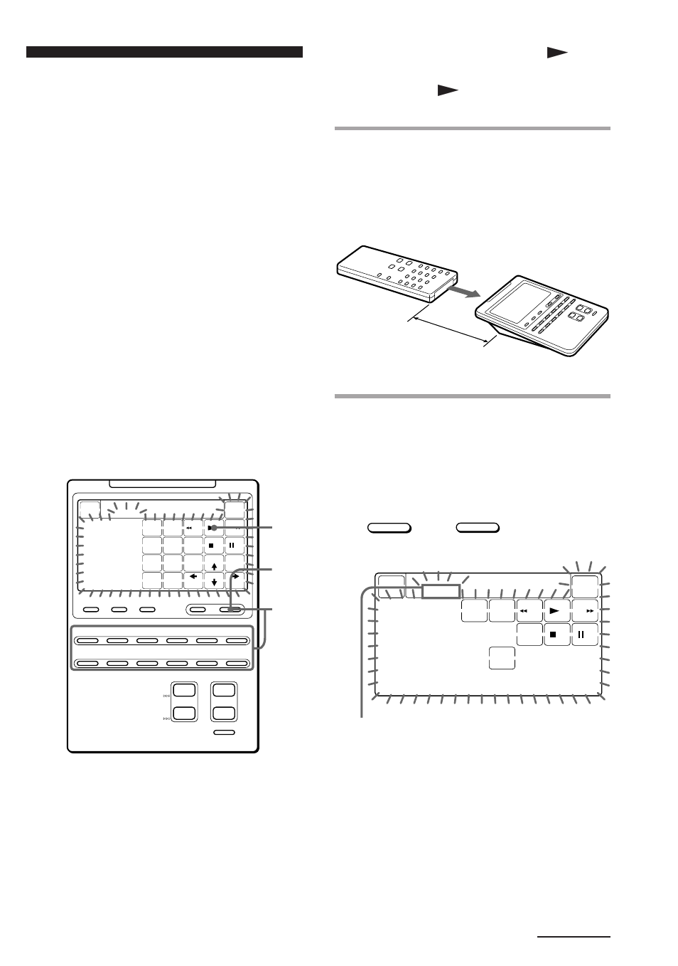 Using non-preset remote control operations, Continued, All the learnable keys flash | Display for channel, volume and muting buttons, Commander off, Vcr1 | Sony RM-AV2000 User Manual | Page 13 / 52