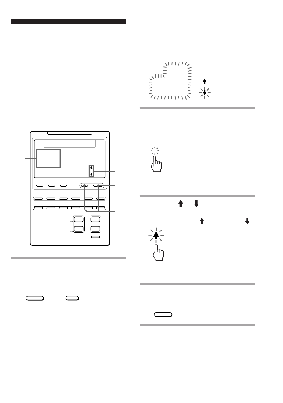 Adjusting the backlight of the display window, While pressing commander off, press light, Press one of the 1 – 9 keys to select the off time | Press the > or . key, to select the brightness, Press commander off | Sony RM-AV2000 User Manual | Page 33 / 52