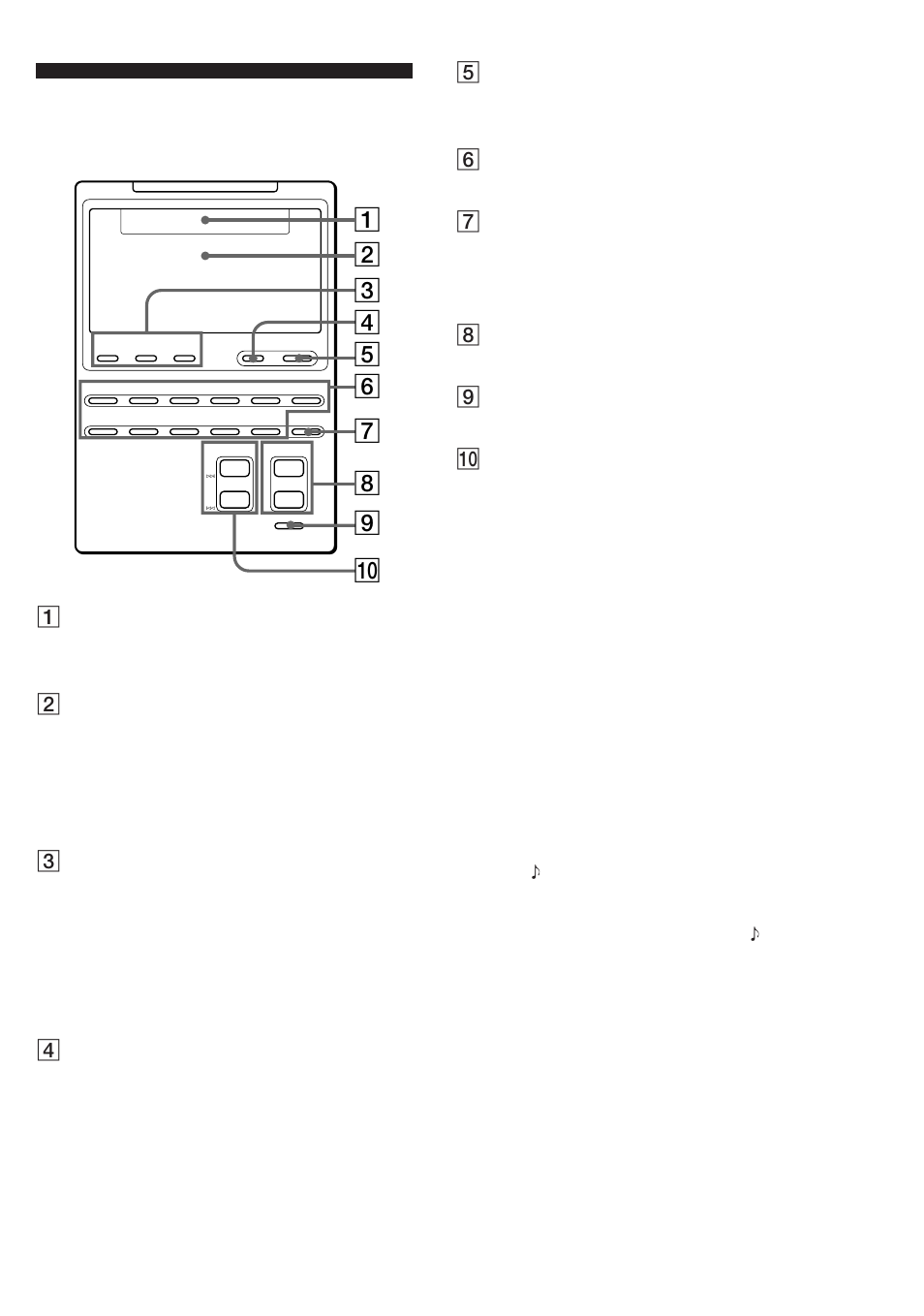 Location and function of controls | Sony RM-AV2000 User Manual | Page 7 / 52