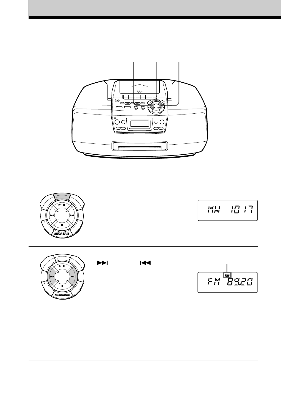 Radiorecepción | Sony CFD-S47L User Manual | Page 40 / 68