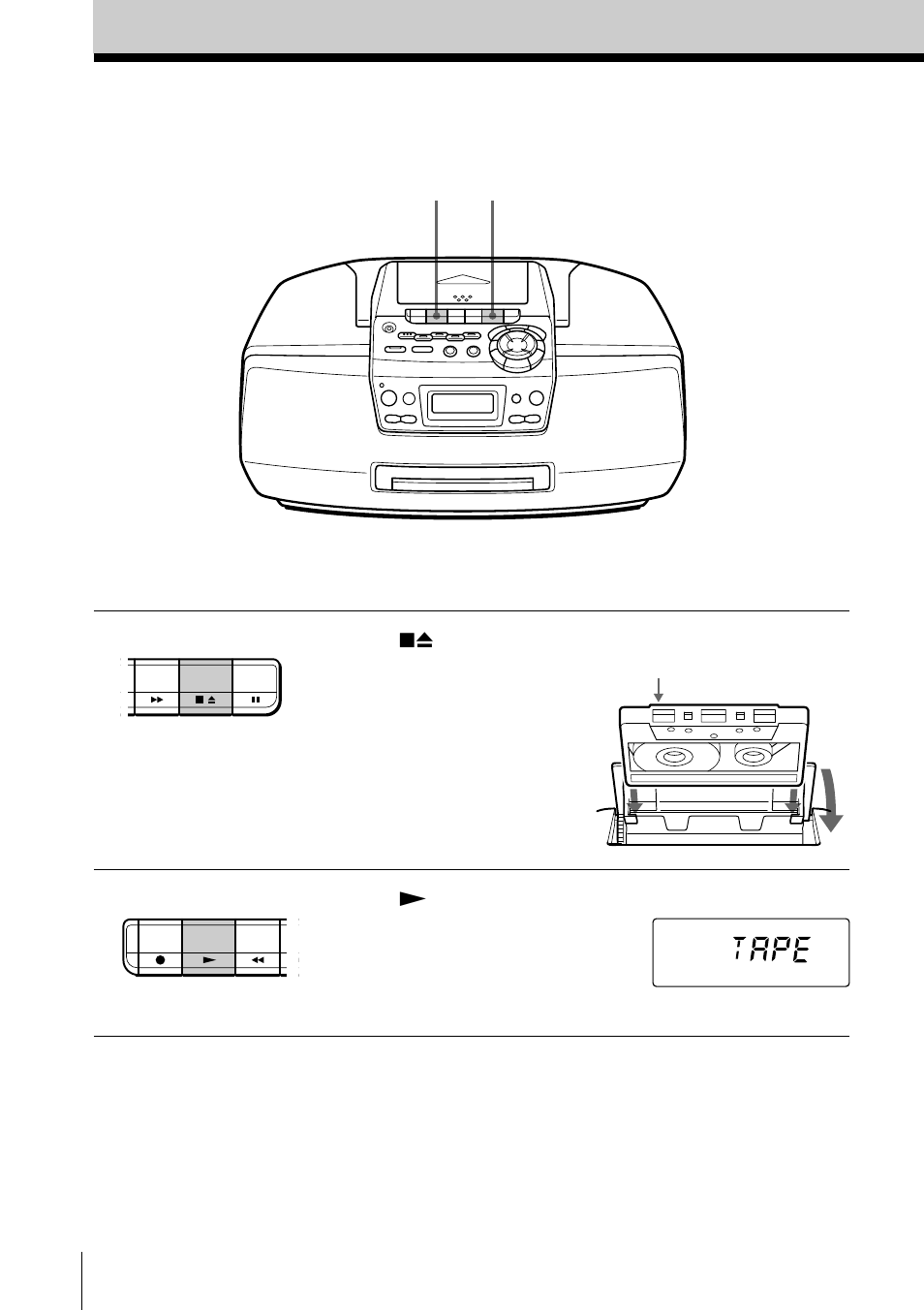 Reproducción de cintas | Sony CFD-S47L User Manual | Page 42 / 68