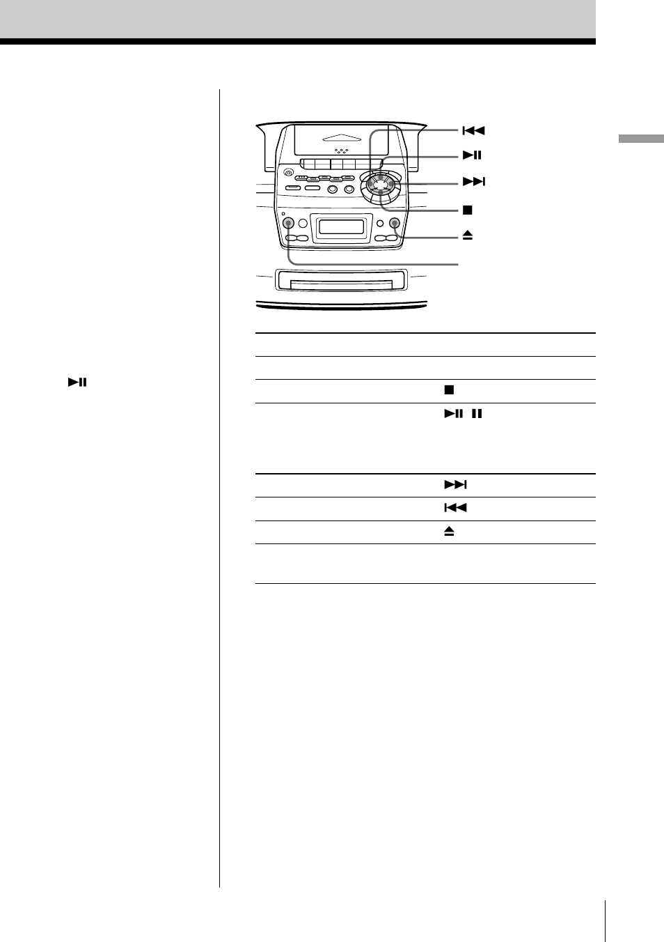 Basic operations 5 | Sony CFD-S47L User Manual | Page 5 / 68