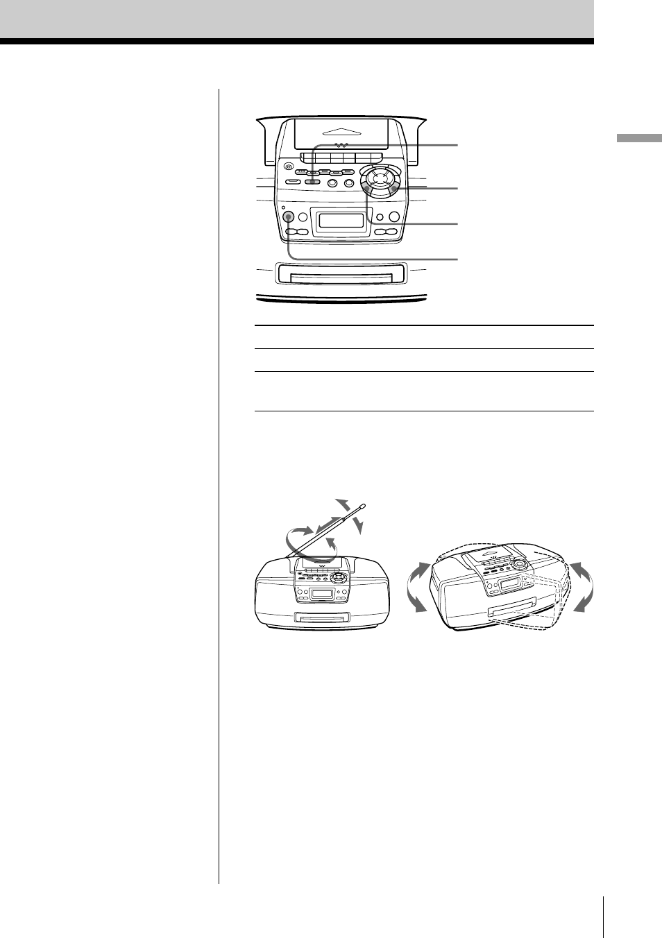 Basic operations 7 | Sony CFD-S47L User Manual | Page 7 / 68