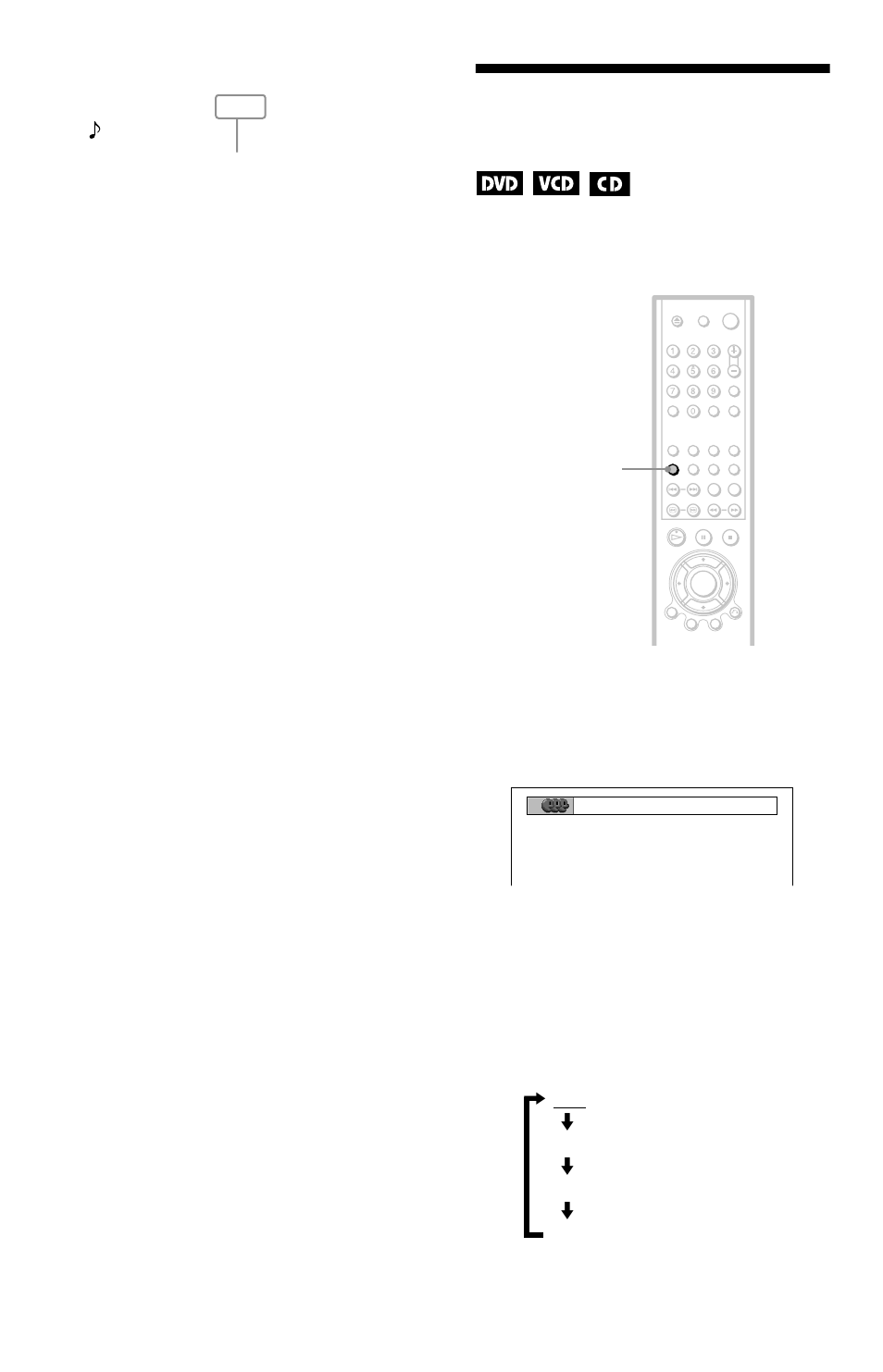 Selecting the vocals (vocal select) | Sony DVP-K370 User Manual | Page 44 / 80