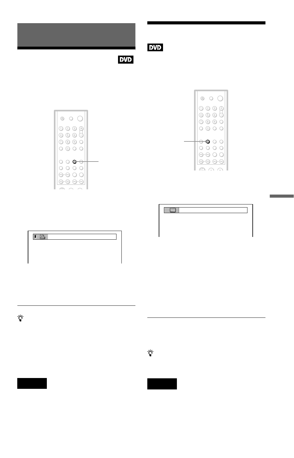 Enjoying movies, Changing the angles, Displaying the subtitles | Changing the angles displaying the subtitles, Le (53) | Sony DVP-K370 User Manual | Page 53 / 80