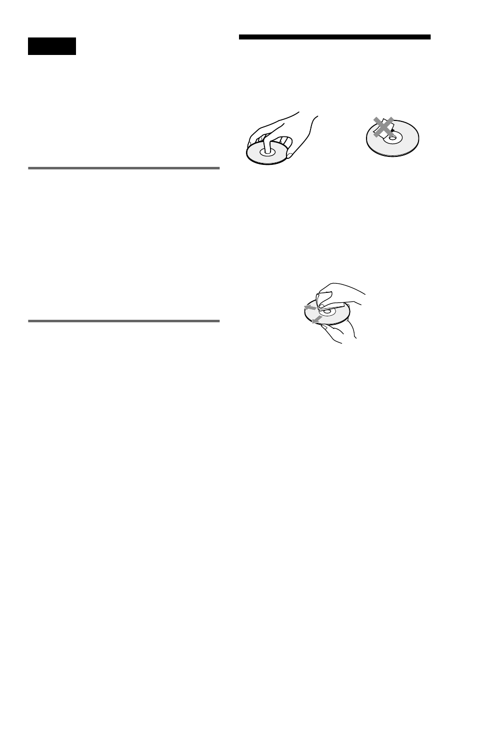 Notes about the discs, Copyrights | Sony DVP-K370 User Manual | Page 7 / 80