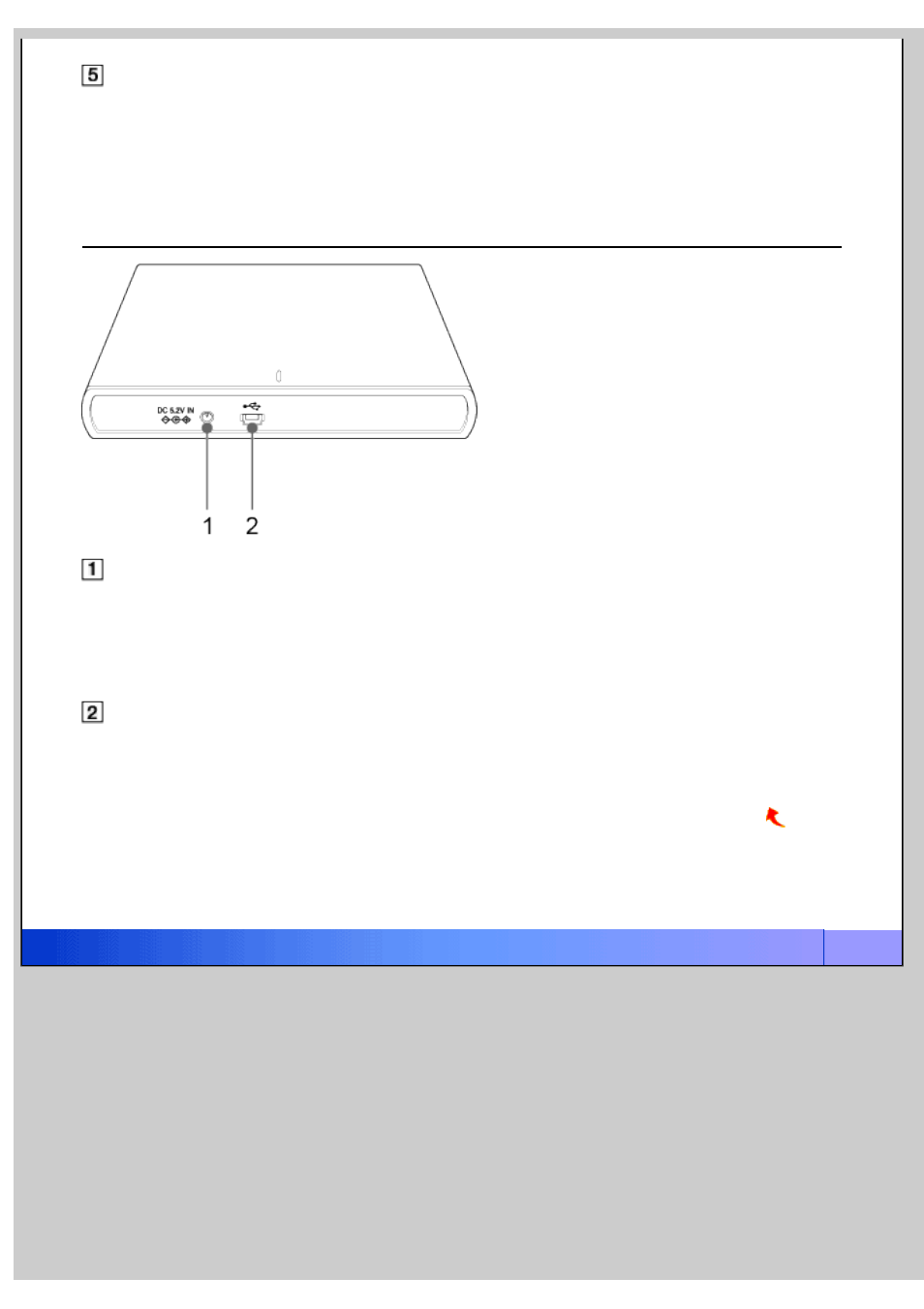 Rear panel | Sony BDX-S500U User Manual | Page 5 / 24