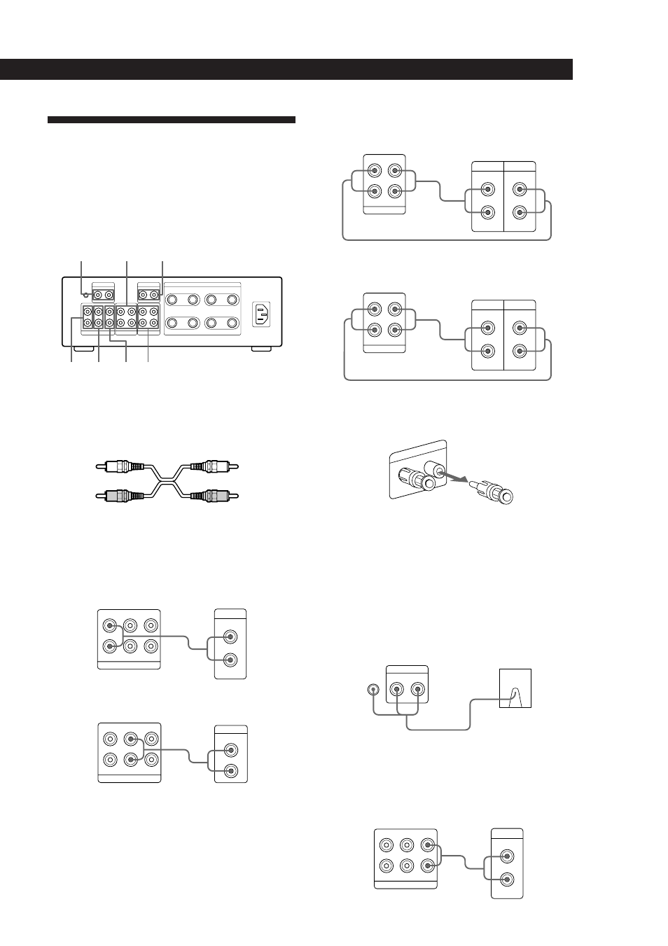 Raccordements des appareils audio, Préparatifs, Généralités | Raccordements | Sony TA-F5000 User Manual | Page 16 / 89