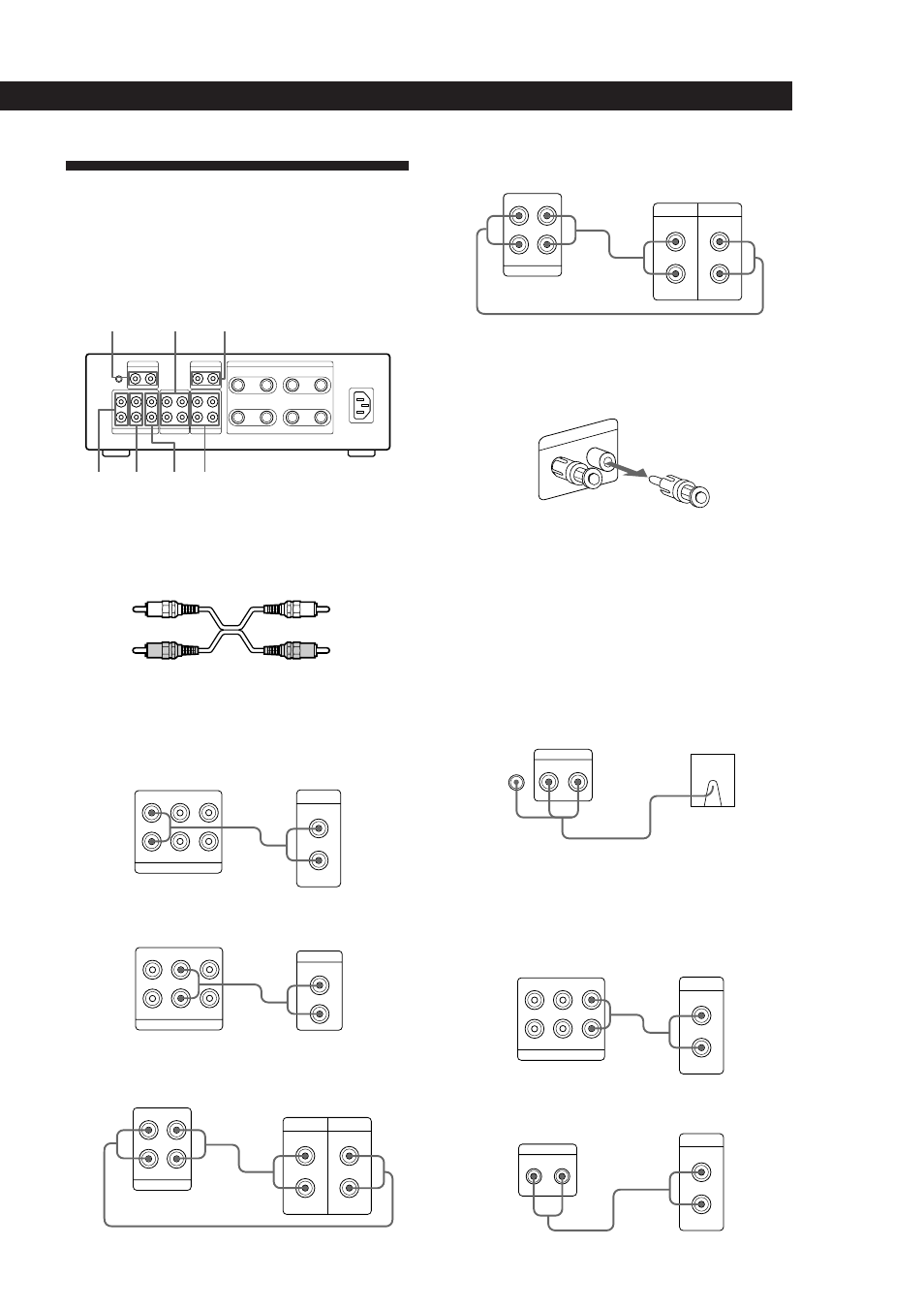 Anschluß der audiogeräte, Vor dem betrieb, Überblick | Anschluß | Sony TA-F5000 User Manual | Page 49 / 89