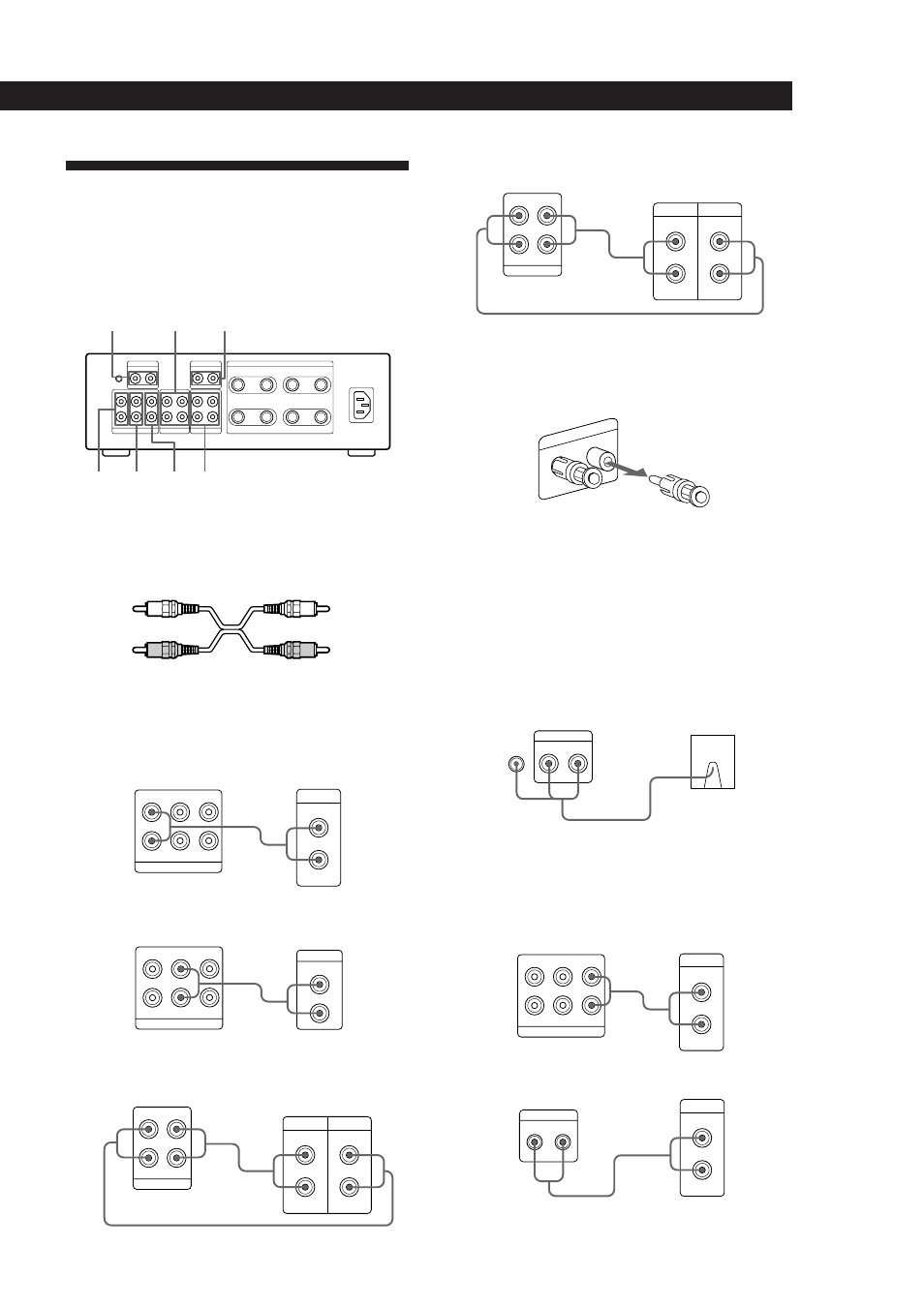 Audio component hookups, Getting started, Overview | Hookups | Sony TA-F5000 User Manual | Page 5 / 89