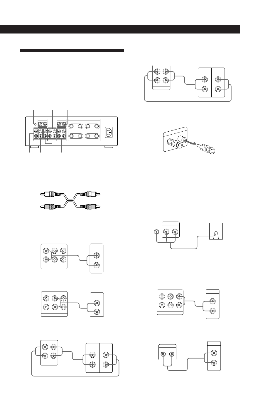 Aansluiten van geluidsapparatuur, Voorbereidingen, Overzicht | Aansluitingen | Sony TA-F5000 User Manual | Page 60 / 89