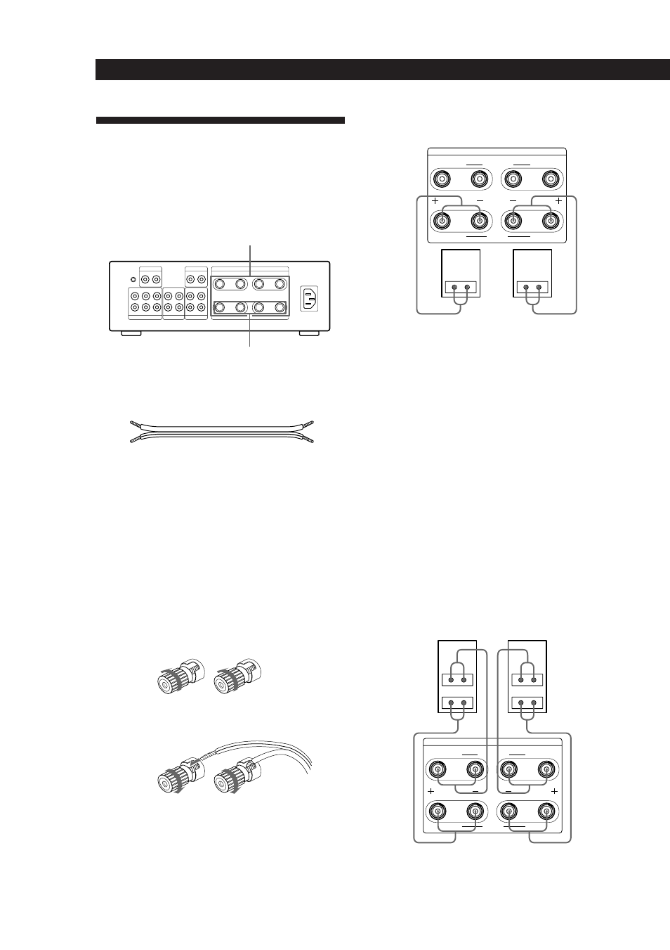 Aansluiten van de luidsprekers, Overzicht, Aansluitingen | Sony TA-F5000 User Manual | Page 61 / 89