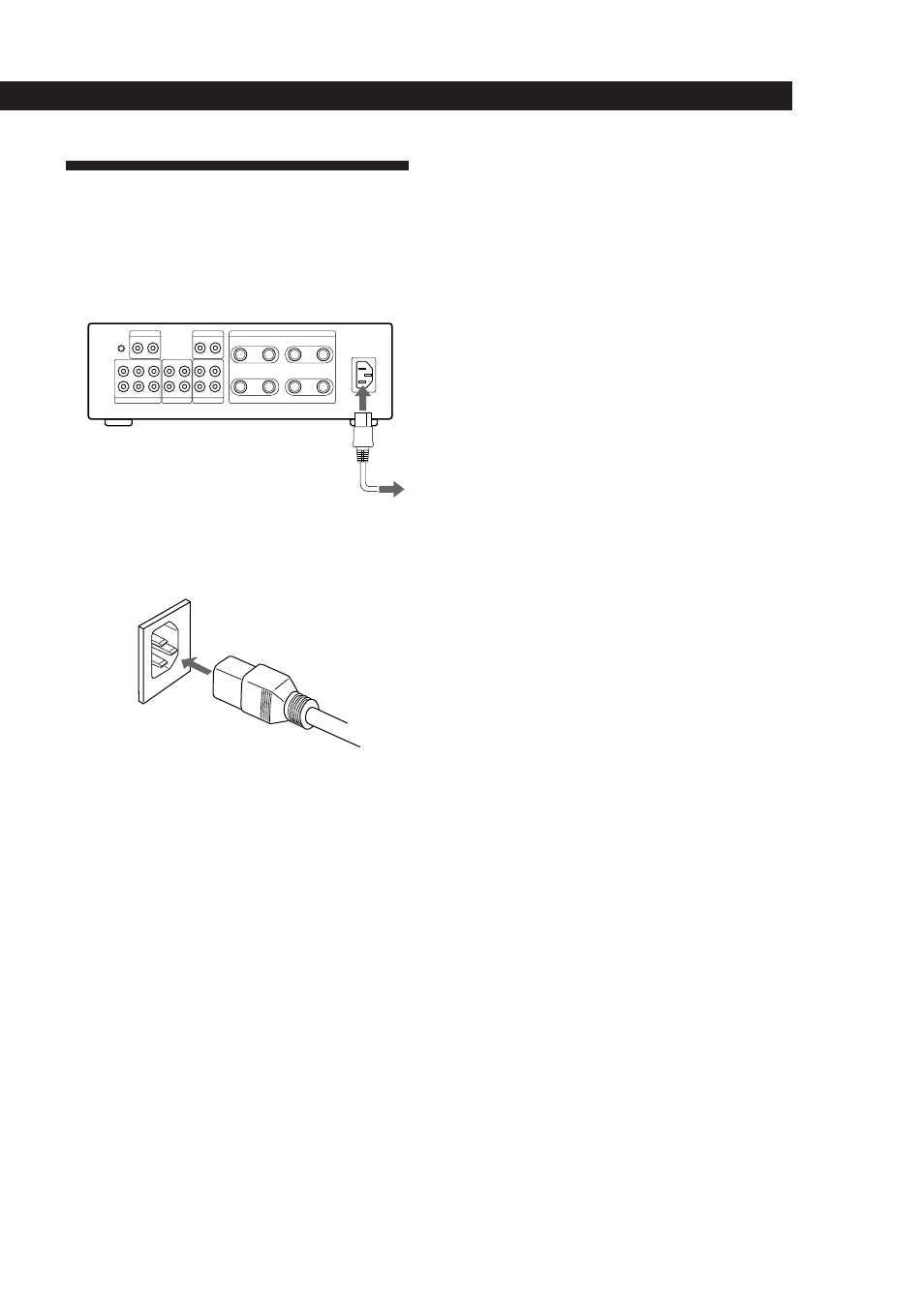 Collegamento del cavo di alimentazione | Sony TA-F5000 User Manual | Page 84 / 89