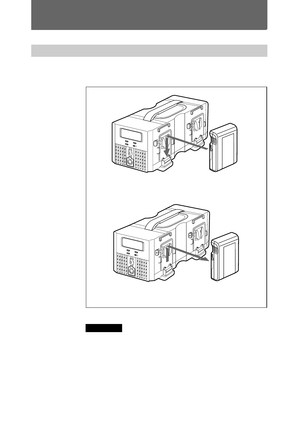 Operación, Conexión del paquete de batería, Operación 12(es) | Sony BC M150 User Manual | Page 122 / 130