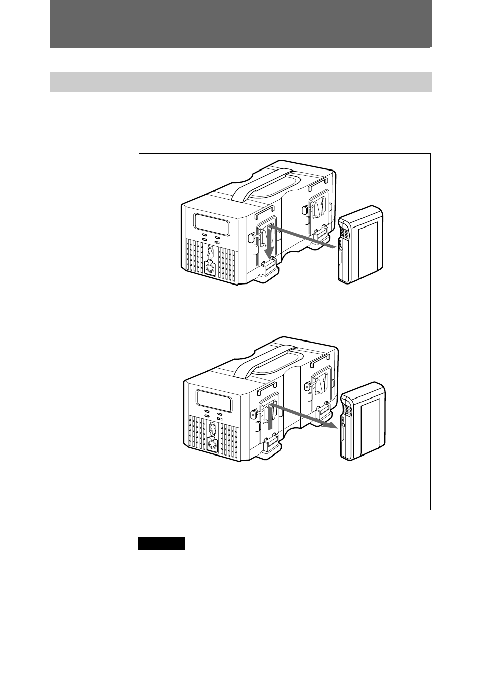 Opération, Connexion d’une batterie, Opération 12(fr) | Sony BC M150 User Manual | Page 62 / 130