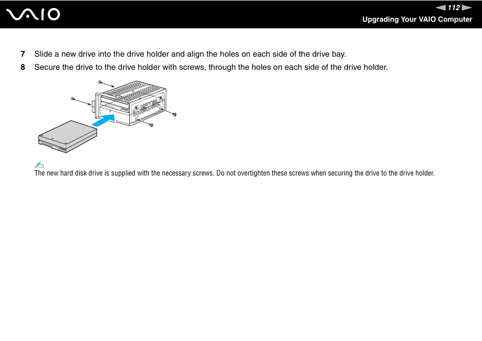 Sony VGC-RC210 User Manual | Page 112 / 175