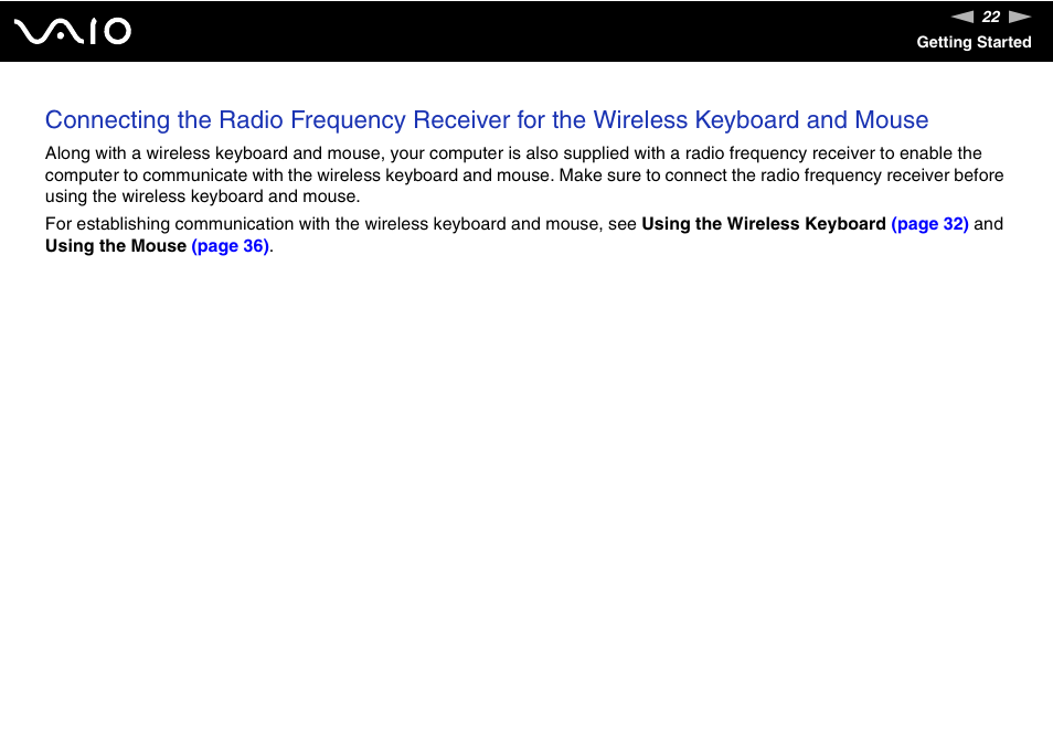 Sony VGC-RC210 User Manual | Page 22 / 175