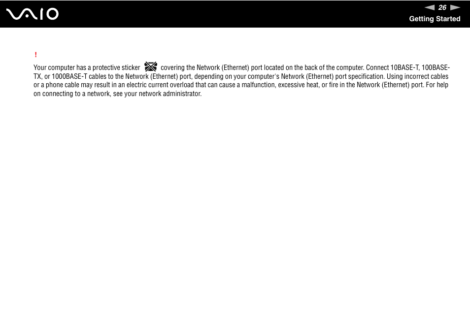 Sony VGC-RC210 User Manual | Page 26 / 175