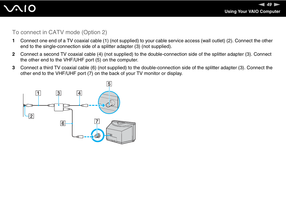 Sony VGC-RC210 User Manual | Page 49 / 175