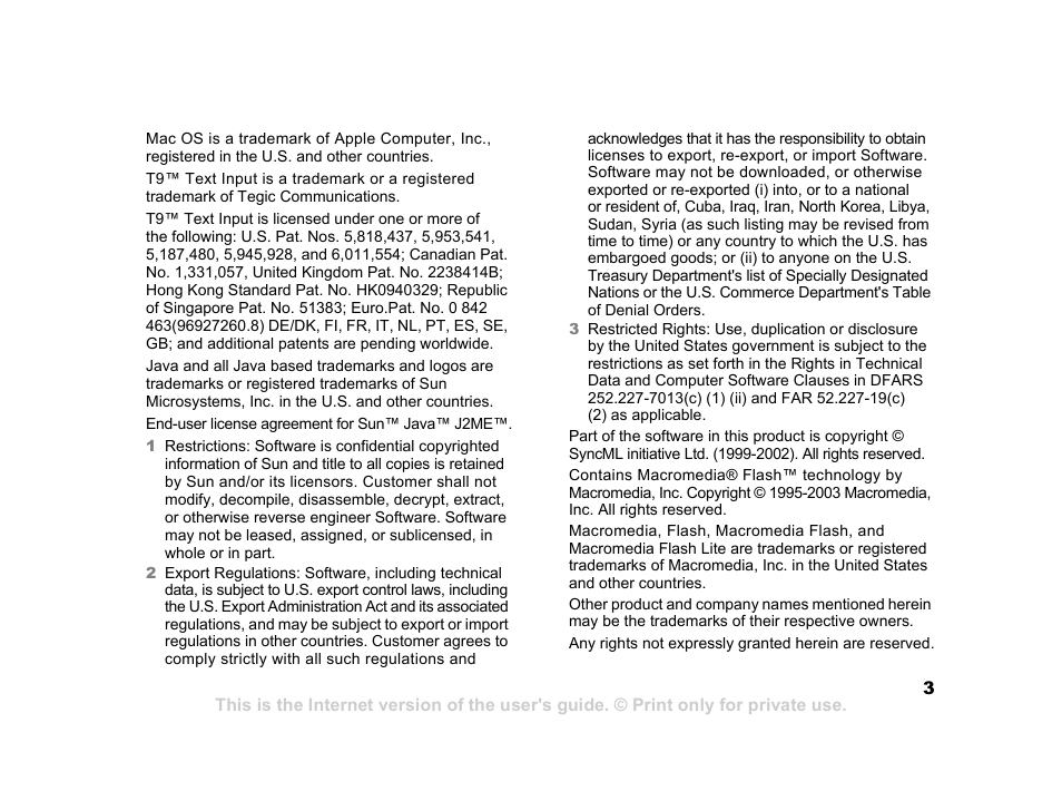 Sony K600i User Manual | Page 3 / 100