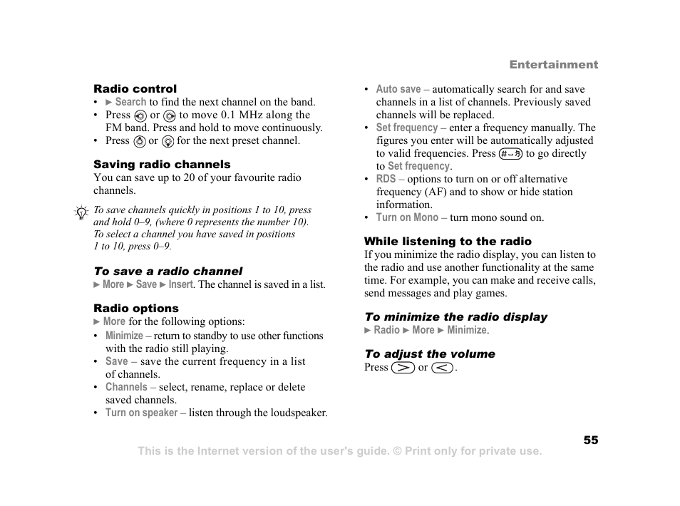 Sony K600i User Manual | Page 55 / 100