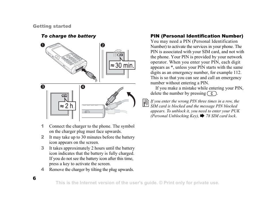 Sony K600i User Manual | Page 6 / 100