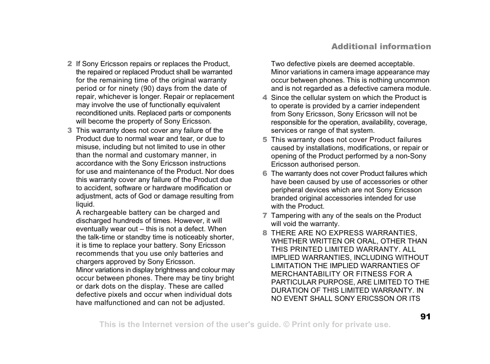 Sony K600i User Manual | Page 91 / 100