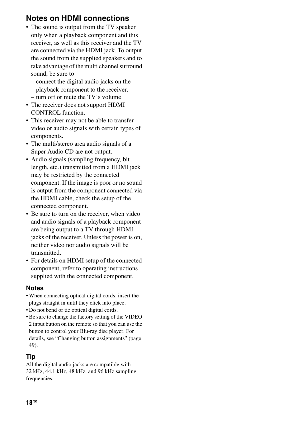 Sony model HTP-78SS User Manual | Page 18 / 60