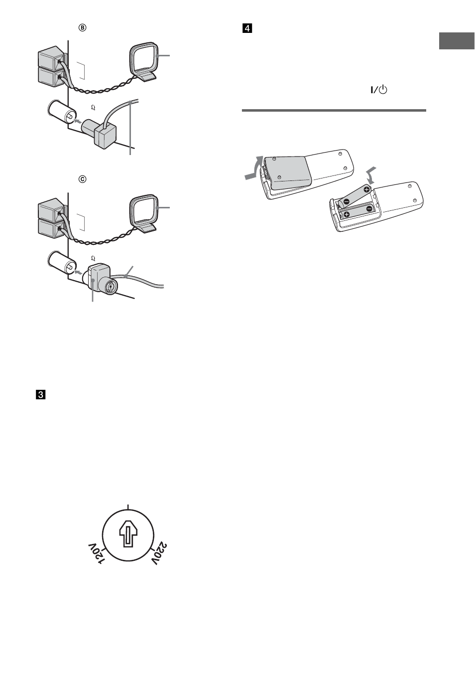 Ge tting star te d 7, 240v | Sony CMT-GPX6 User Manual | Page 7 / 36