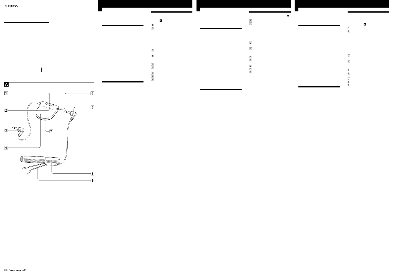 Sony ECM Z60 User Manual | 2 pages