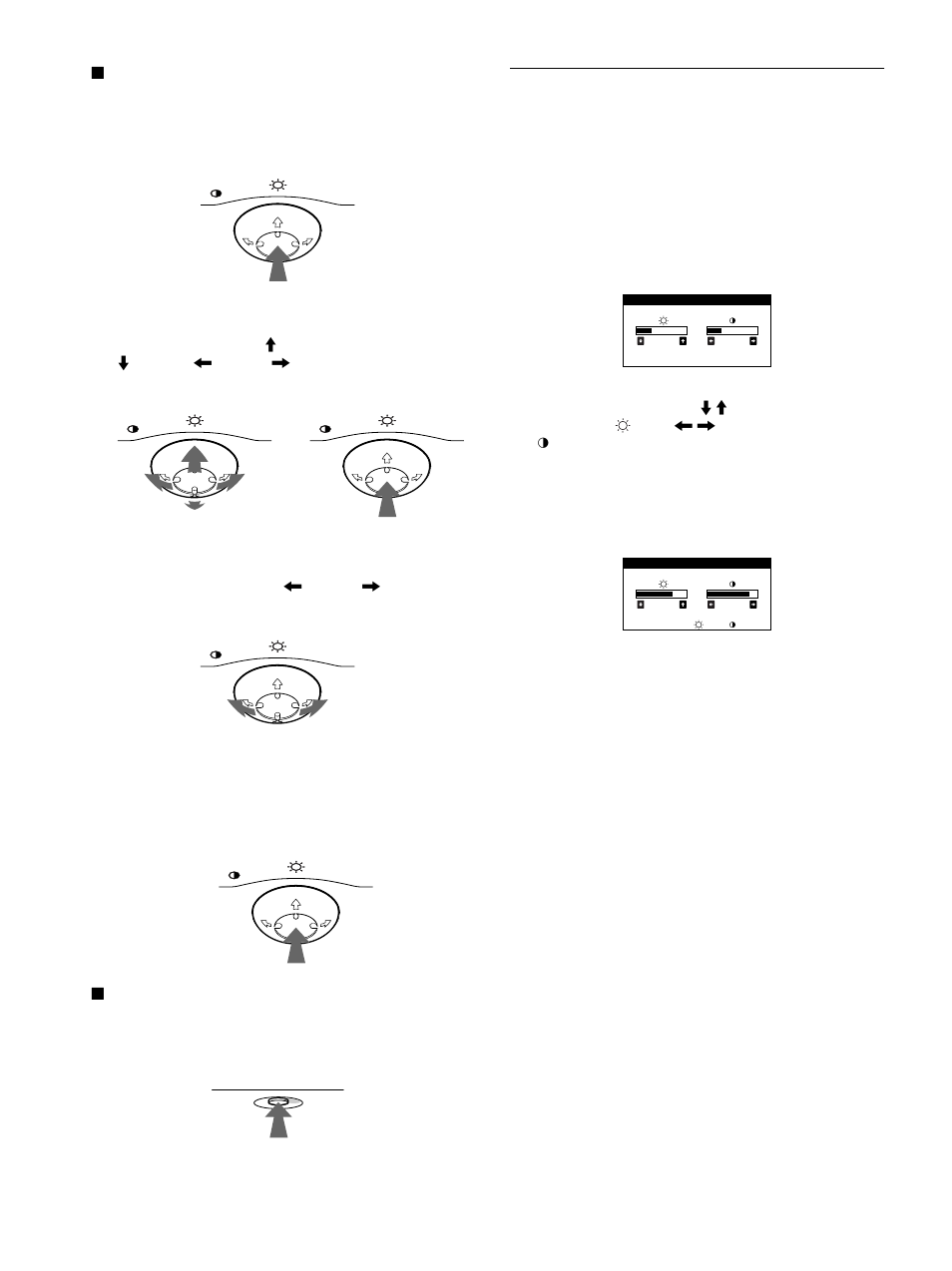Adjusting the brightness and contrast | Sony CPD-G500 User Manual | Page 10 / 58