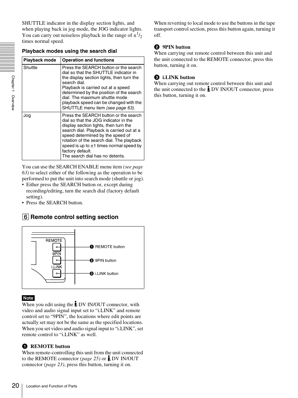 Sony DSR-1800AP User Manual | Page 20 / 112