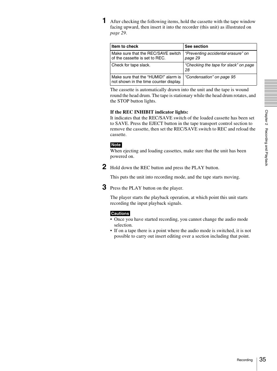 Sony DSR-1800AP User Manual | Page 35 / 112