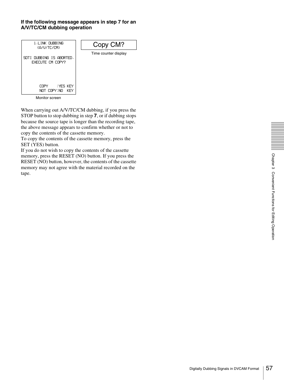 Copy cm | Sony DSR-1800AP User Manual | Page 57 / 112