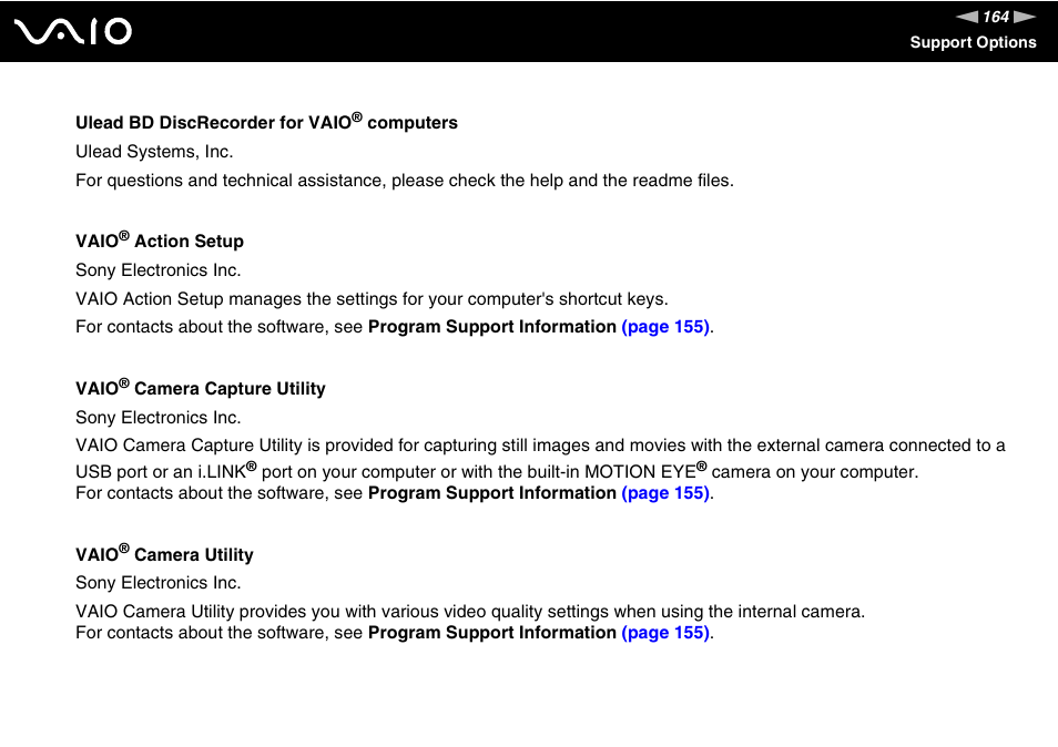 Sony VGC-LS20 User Manual | Page 164 / 168