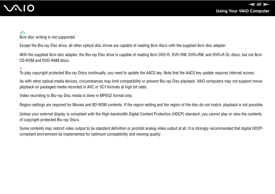 Sony VGC-LS20 User Manual | Page 40 / 168