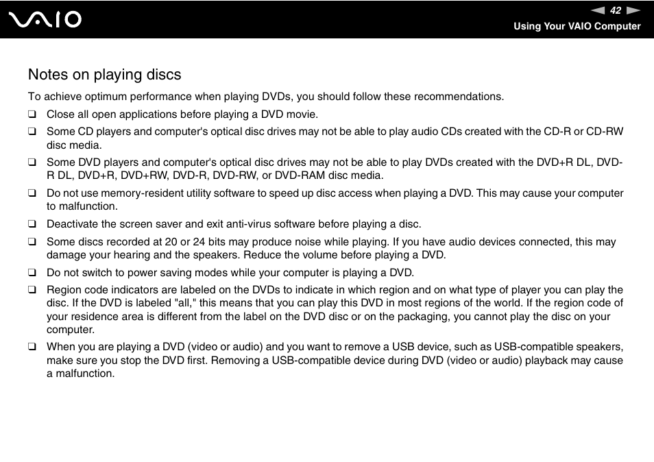 Sony VGC-LS20 User Manual | Page 42 / 168