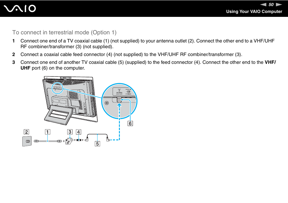 Sony VGC-LS20 User Manual | Page 50 / 168