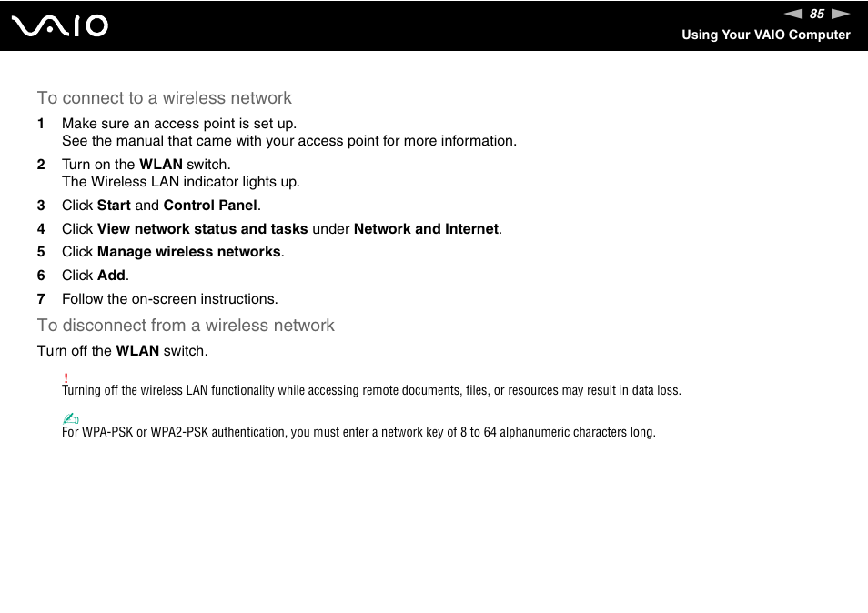Sony VGC-LS20 User Manual | Page 85 / 168