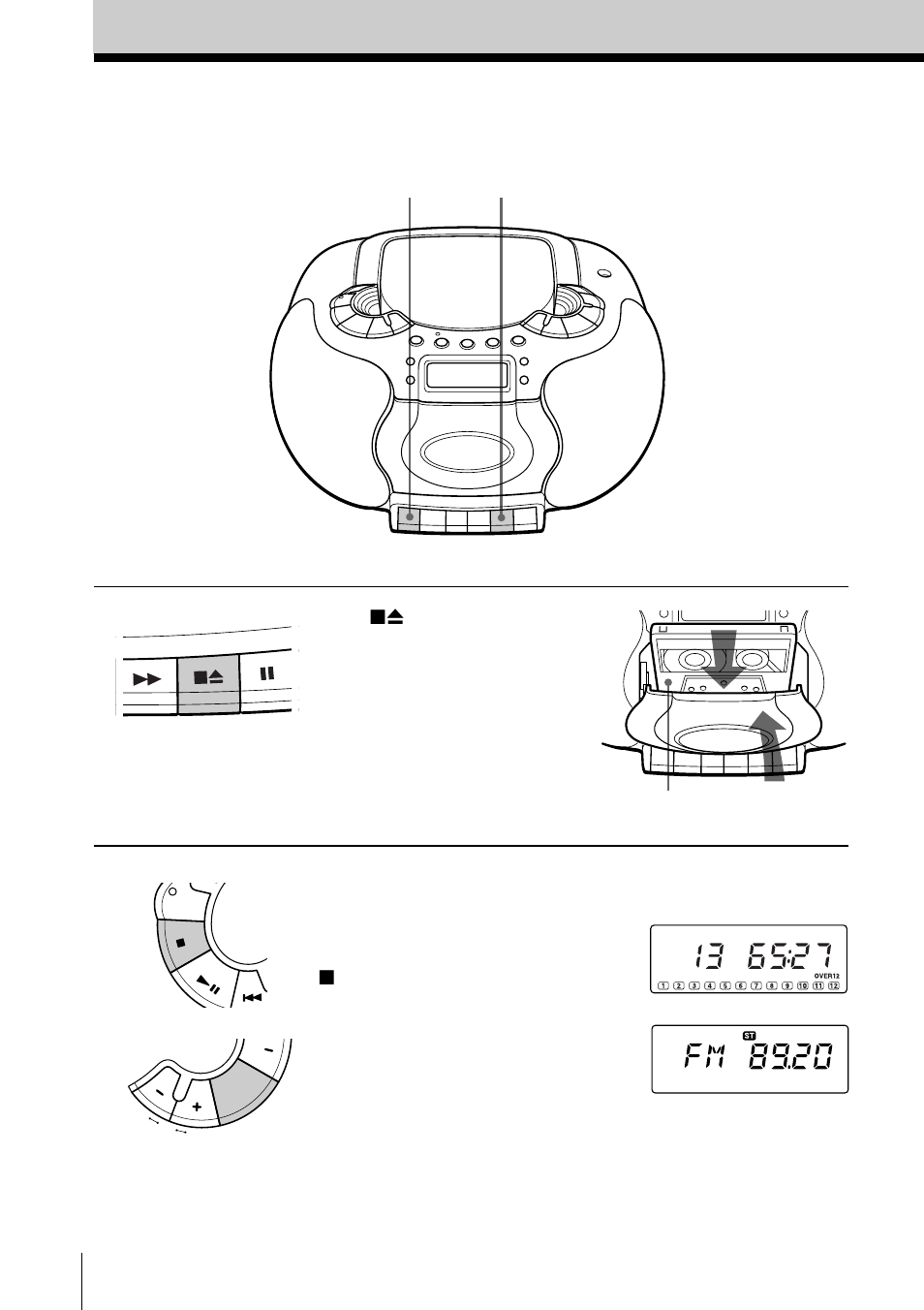 Recording on a tape, 10 recording on a tape | Sony CFD-E55L User Manual | Page 10 / 72