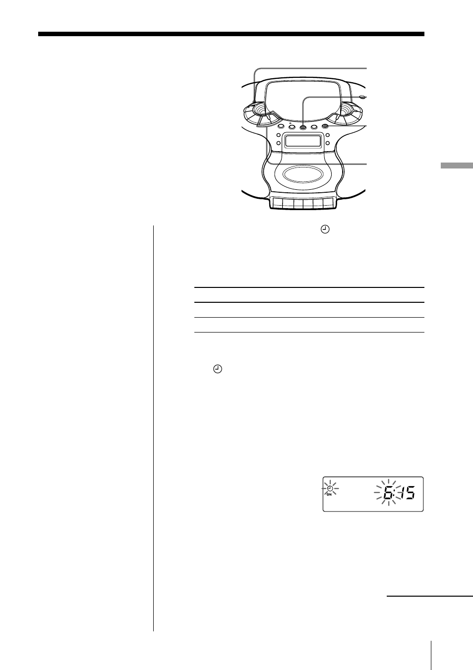 Waking up to music | Sony CFD-E55L User Manual | Page 21 / 72