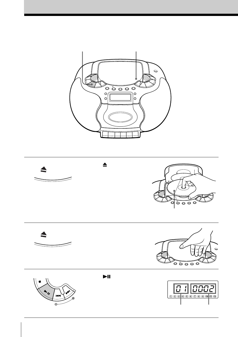 Procedimientos básicos, Reproducción de un cd, 4 reproducción de un cd | Sony CFD-E55L User Manual | Page 38 / 72