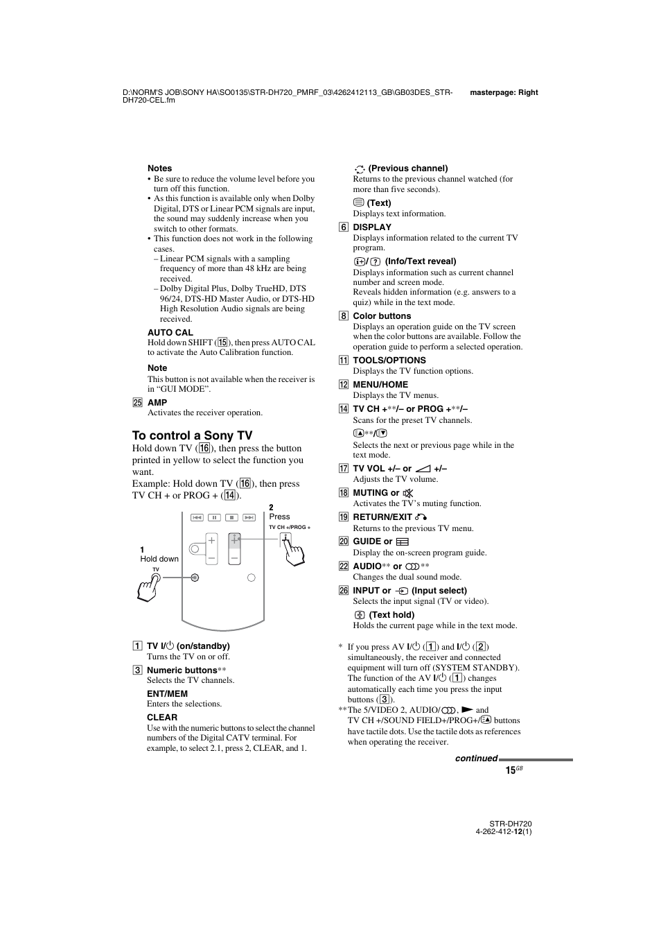 Sony STR-DH720HP User Manual | Page 15 / 88